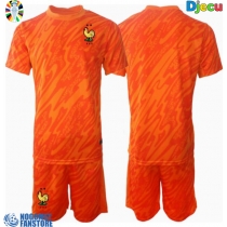 Francuska Golmanski Gostujuci Dres za djecu EP 2024 Kratak Rukav (+ Kratke hlače)